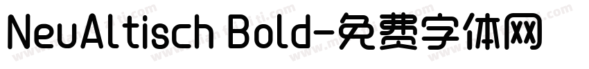 NeuAltisch Bold字体转换